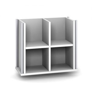 CREAKTIV LP Safe 2er Aufbausatz weiss-alu
